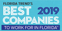 Florida Trend’s 2019 Best Company to Work for in Florida