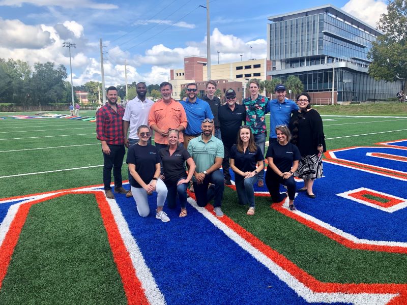 Foresight employees at the University of Florida Campaign for Charities cornhole tournament