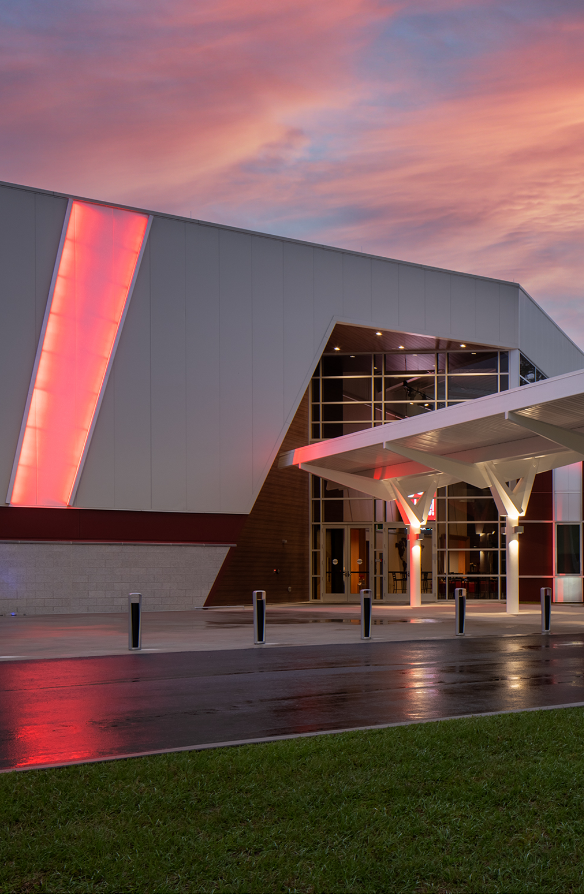 The Rock Gainesville - Exterior - Dusk Porte Cochere